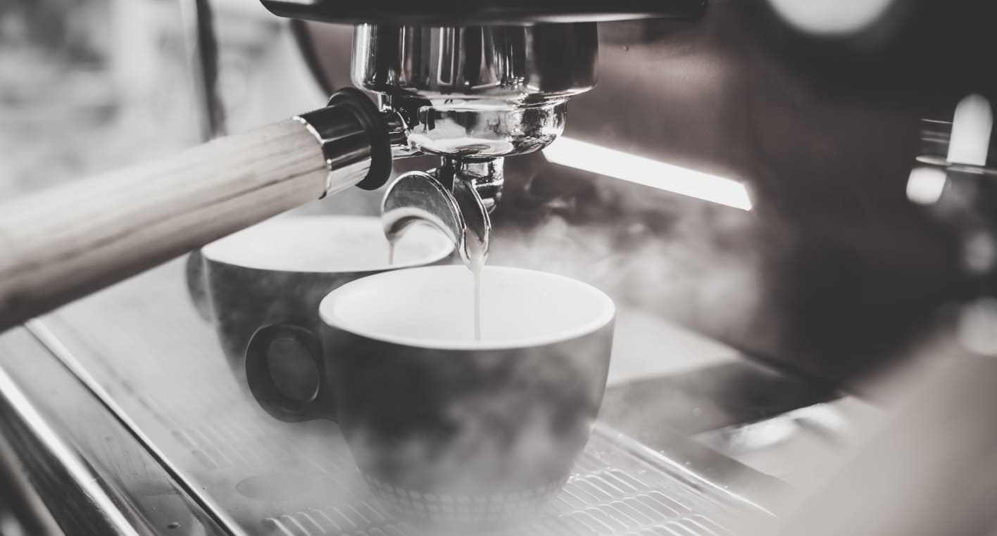 コーヒーを抽出している様子